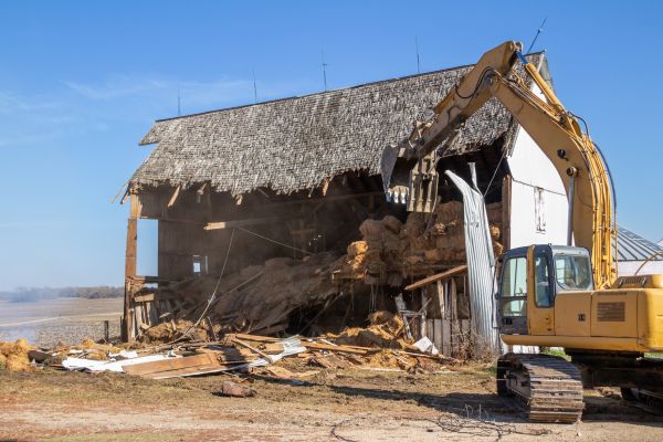 Barn Demolition in Merrillville